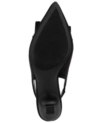 Women's Dazzy Bow Detail Pointed Toe Dress Pumps