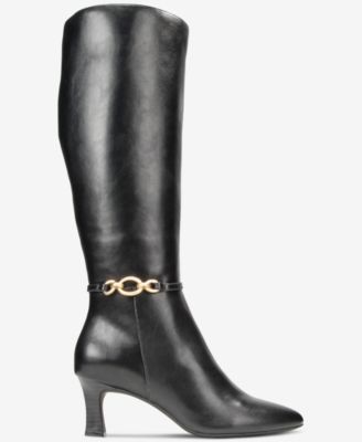 Women's Shaniaa Belt Pointed Toe Boot, Regular Calf, Macy's Exclusive