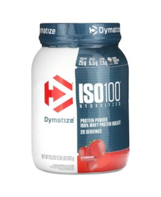 ISO100 Hydrolyzed  100% Whey Protein Isolate  Strawberry  -  1.34 lb (610 g)