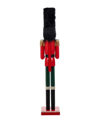 36.5" Wooden Christmas African Soldier Nutcracker