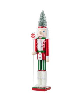 26" Wooden Christmas Tree Nutcracker