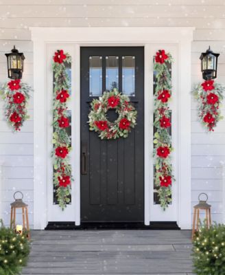 24" Christmas Magnolia Berry Wreath
