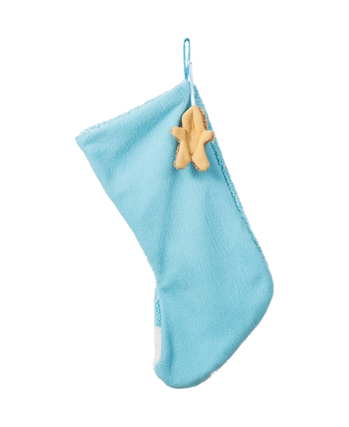 Glitzhome 21" Hooked Gingerbread House Stocking In Multi
