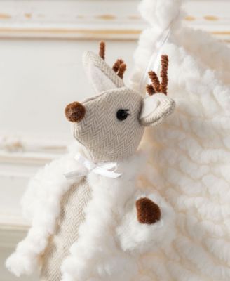 21" Plush Christmas Stocking with Complimentary Reindeer Ornament