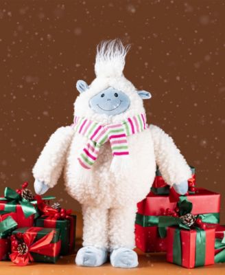 22" Christmas Fabric Standing Yeti