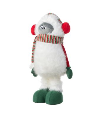 29.25" Christmas Fabric Yeti with Telescoping Legs