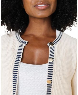 Women's Organic Tweed Stitch Sweater Cardigan