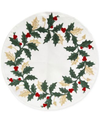 Lenox - Holiday Embroidered Placemat, 16"