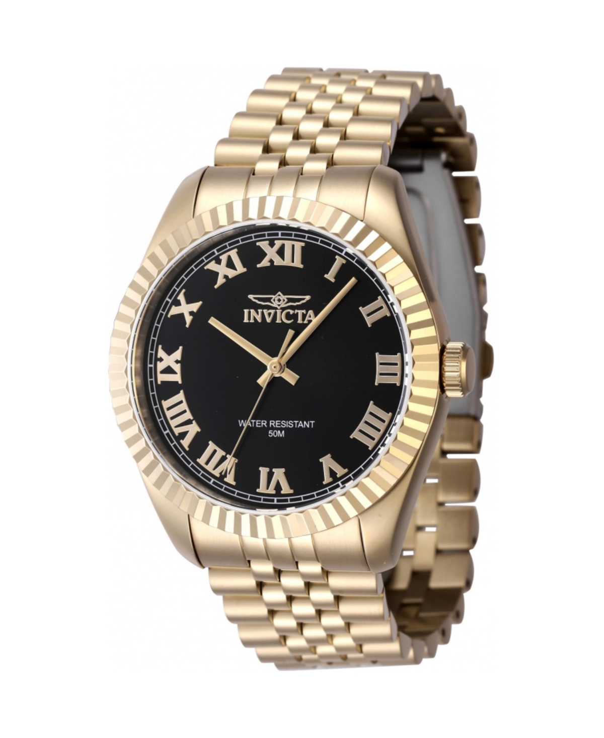 Invicta Men's Specialty Quartz 3 Hand Black Dial Watch