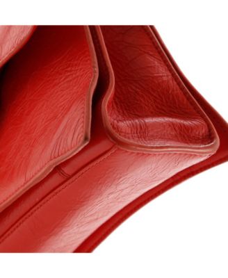 Small Crush Chain Flap Bag Leather