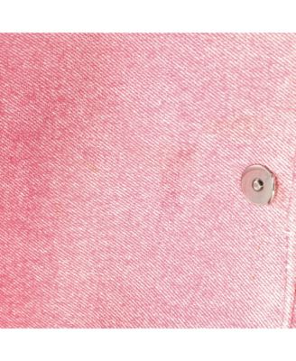 Small Hourglass Top Handle Bag Denim Printed Leather