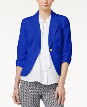 Xoxo Juniors Ruched-Sleeve Blazer
