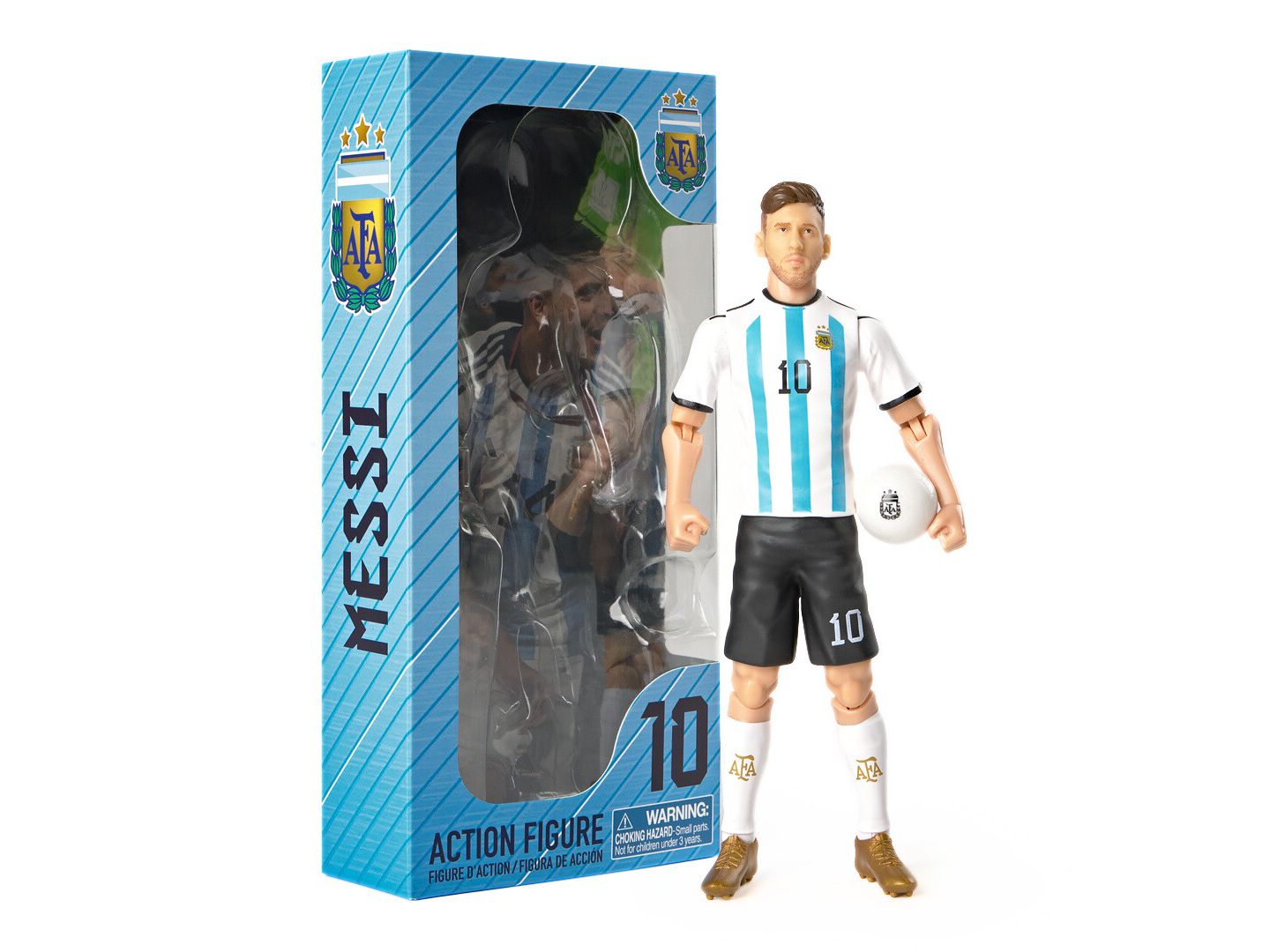 Детская фигурка Banbo Toys Sockers Lionel Messi Argentina Articulated 8" Action Figure, 14+ — фото 1