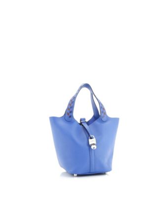 Pre-Owned Hermes PM Picotin Lock Bag Tressage Epsom