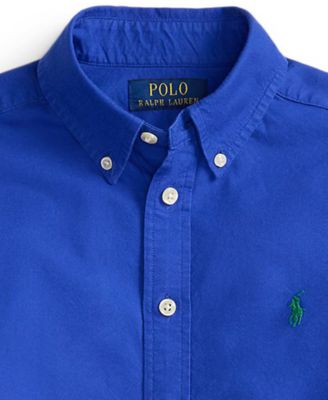 Big Boys Garment-Dyed Cotton Oxford Shirt