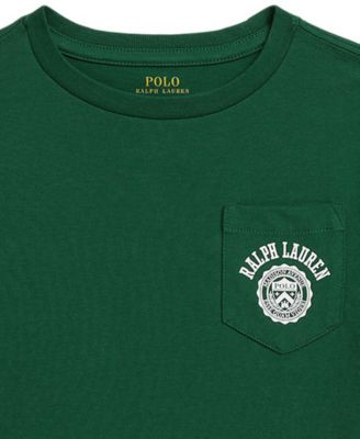 Toddler and Little Boys Logo Cotton Jersey Pocket T-Shirt