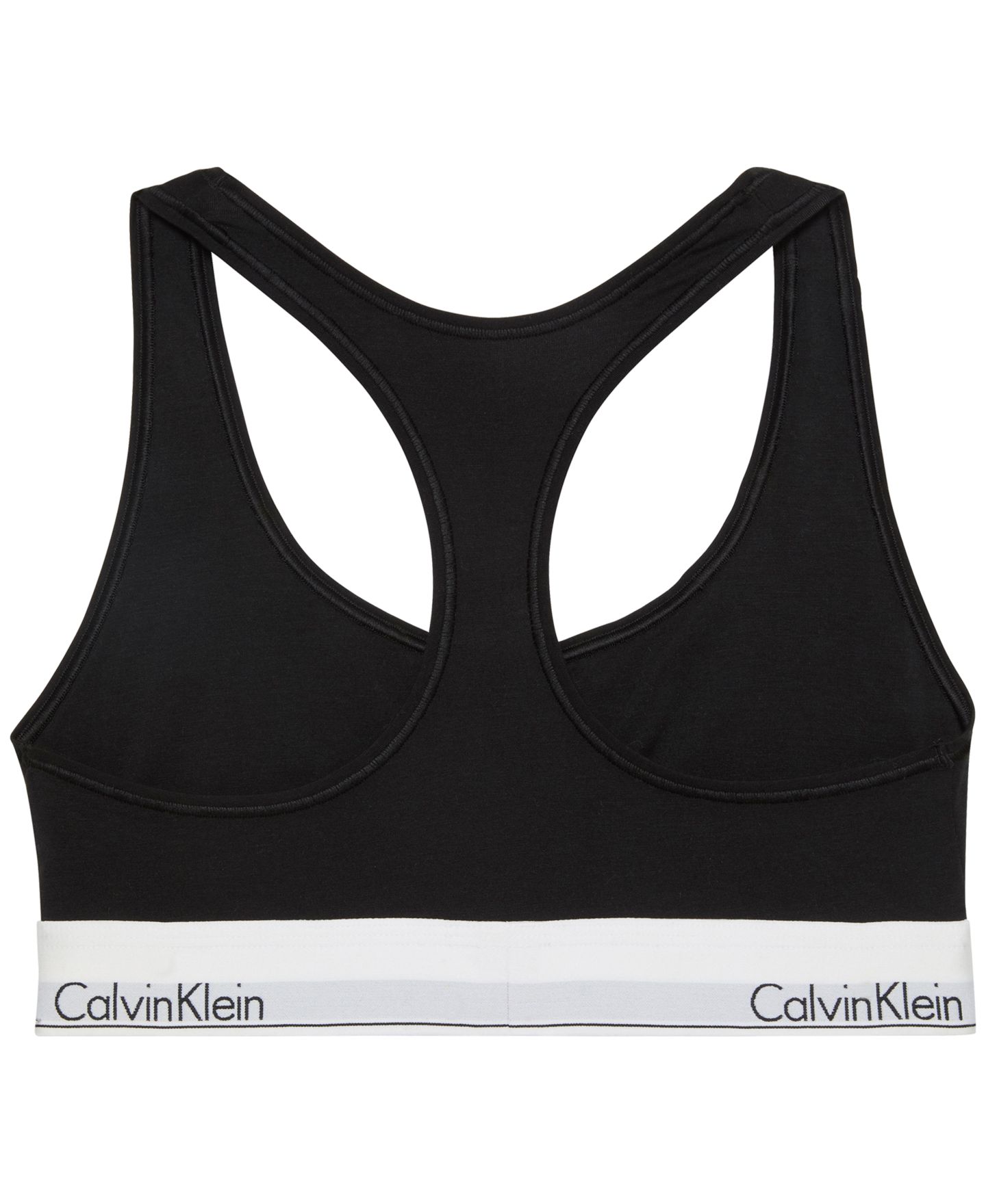 Бралетт Icon, мягкая чашка, борцовская спина, хлопок — Calvin Klein, цвет: Чёрный — фото 11