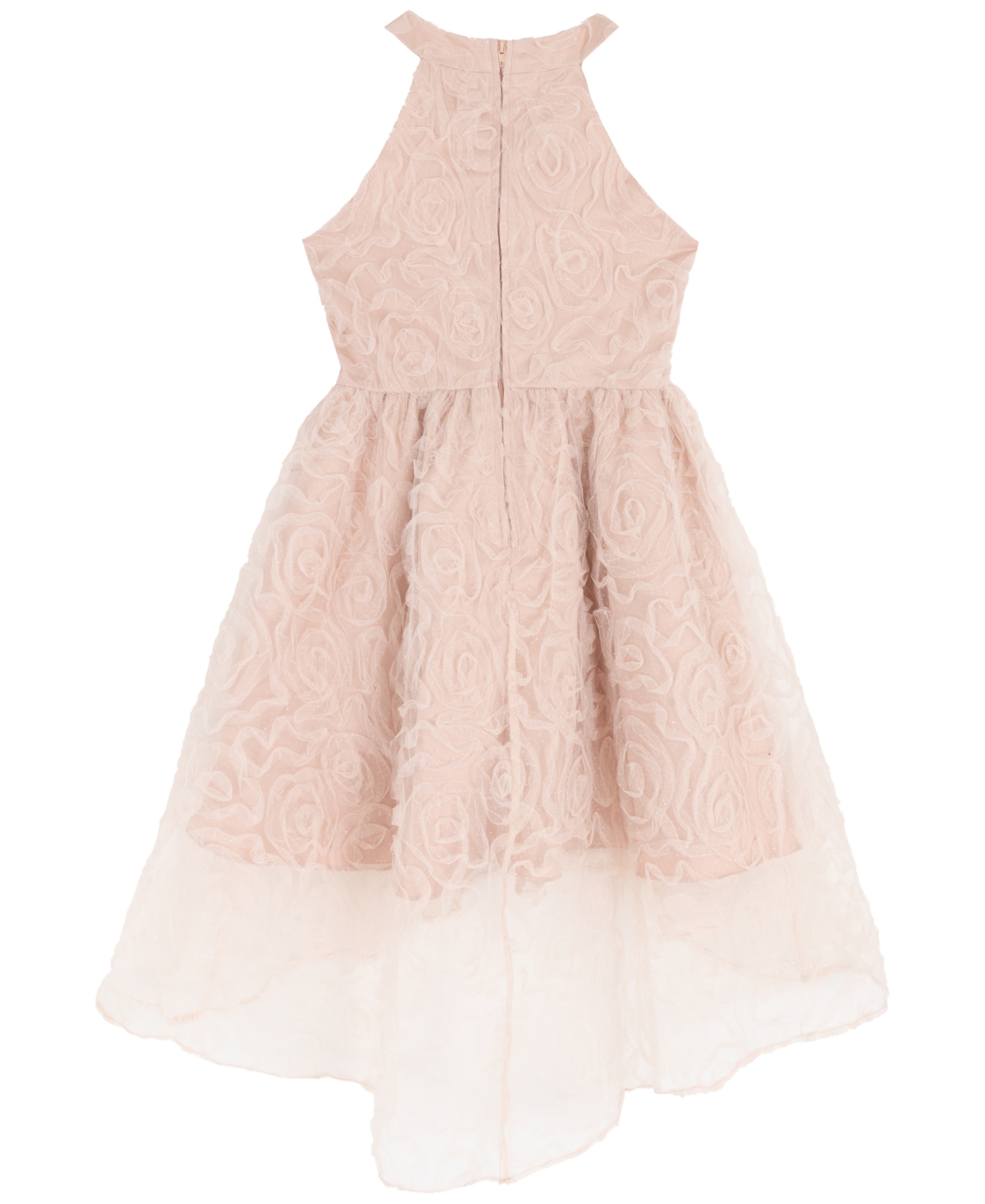 Rare Editions Big Girls Glitter Soutache Social Dress In Brown