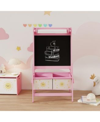 3-in-1 Art Easel for Kids, Double-Sided Kids Easel with Paper Roll,