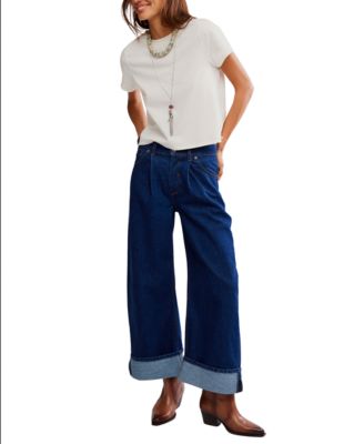 Free People - Women's Alia Wide Leg Jeans