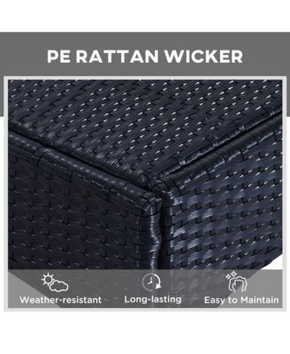 Pool Furniture, 2 Lounge Chairs & Table, Wheels, Cushioned,