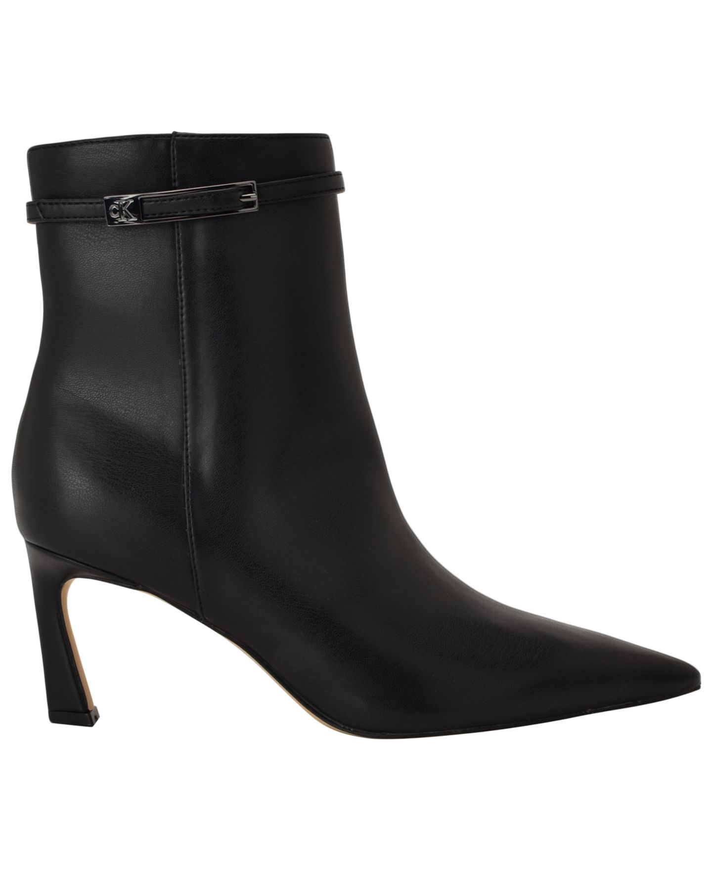 Женские ботинки Calvin Klein Alenna Buckle Strap Stiletto Booties, цвет: Чёрный — фото 2