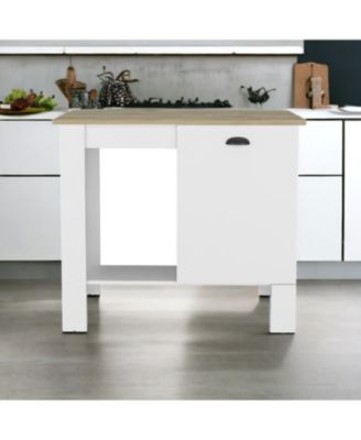 Freestanding Kitchen Island Table with Ample Storage for Cooking Essentials