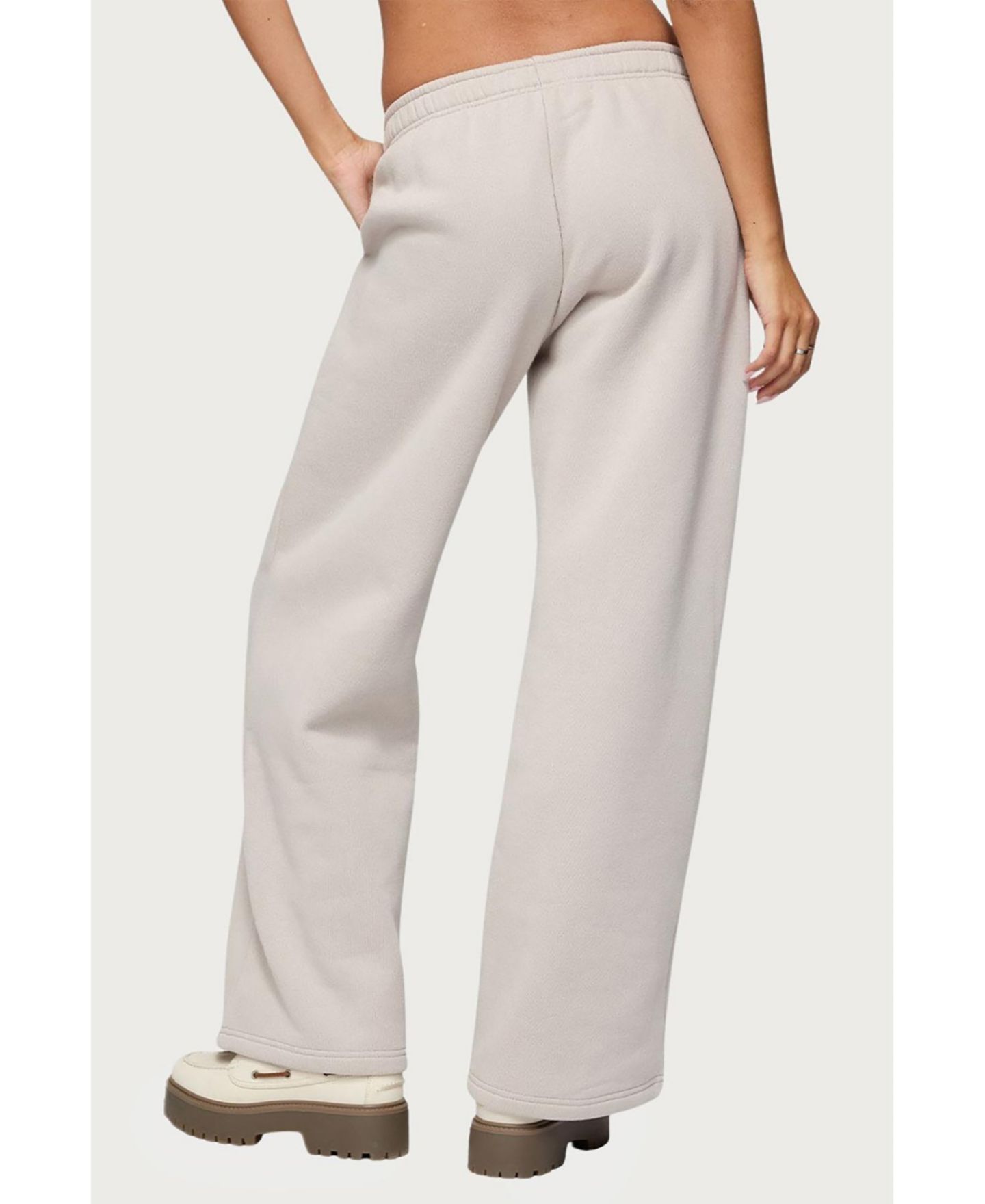Женские брюки Edikted Wild Petal Sweatpants, цвет: Бежевый — фото 2