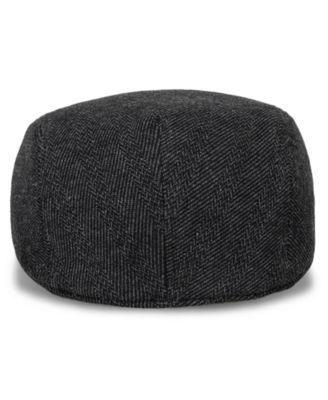 Men's Lined Herringbone Flat Cap