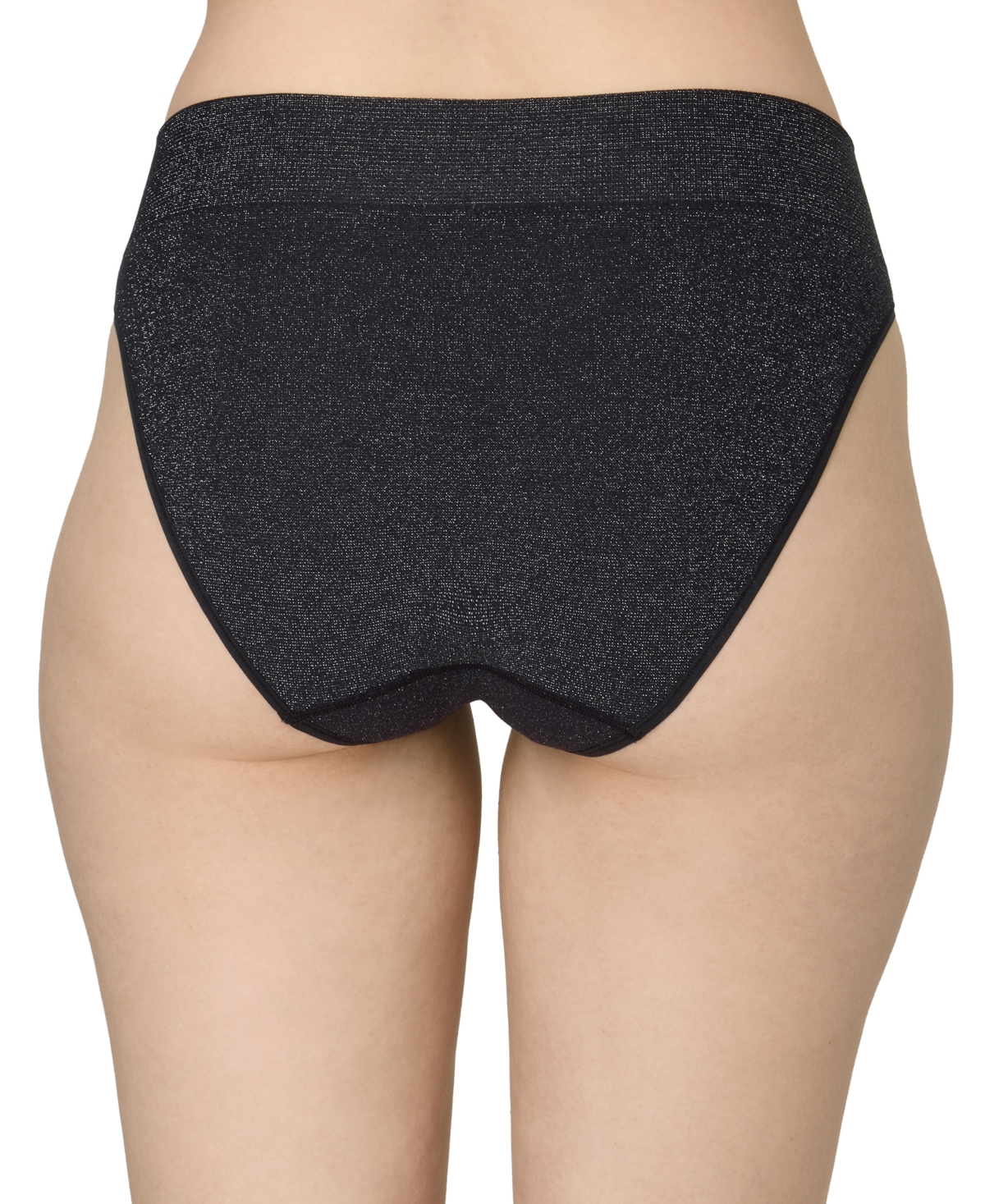Maidenform M Seamless High Leg Bikini Underwear Dm2317 In Black