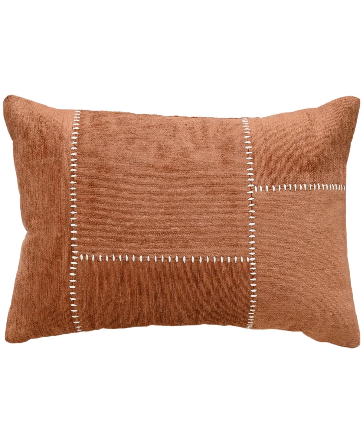 Vibhsa Baltic Cut And Sew Decorative Pillow, 14" X 20" In Brown