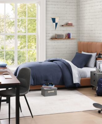 Solid Microfiber 7-Pc. Comforter Set, Full/Queen