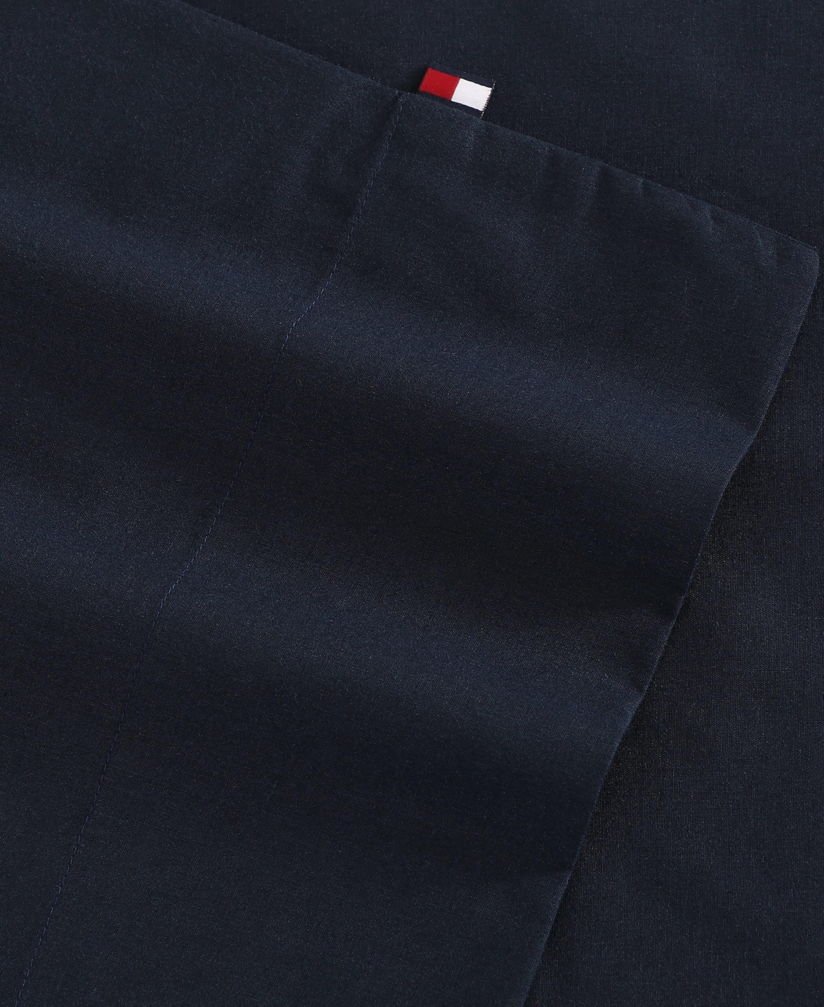 Tommy Hilfiger Performance Cooling Solid 180-thread Count Cotton 4-pc. Sheet Set, Full In Blue