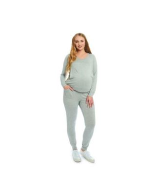 Maternity Whitney 2-Piece Maternity/Nursing Top & Pant Set