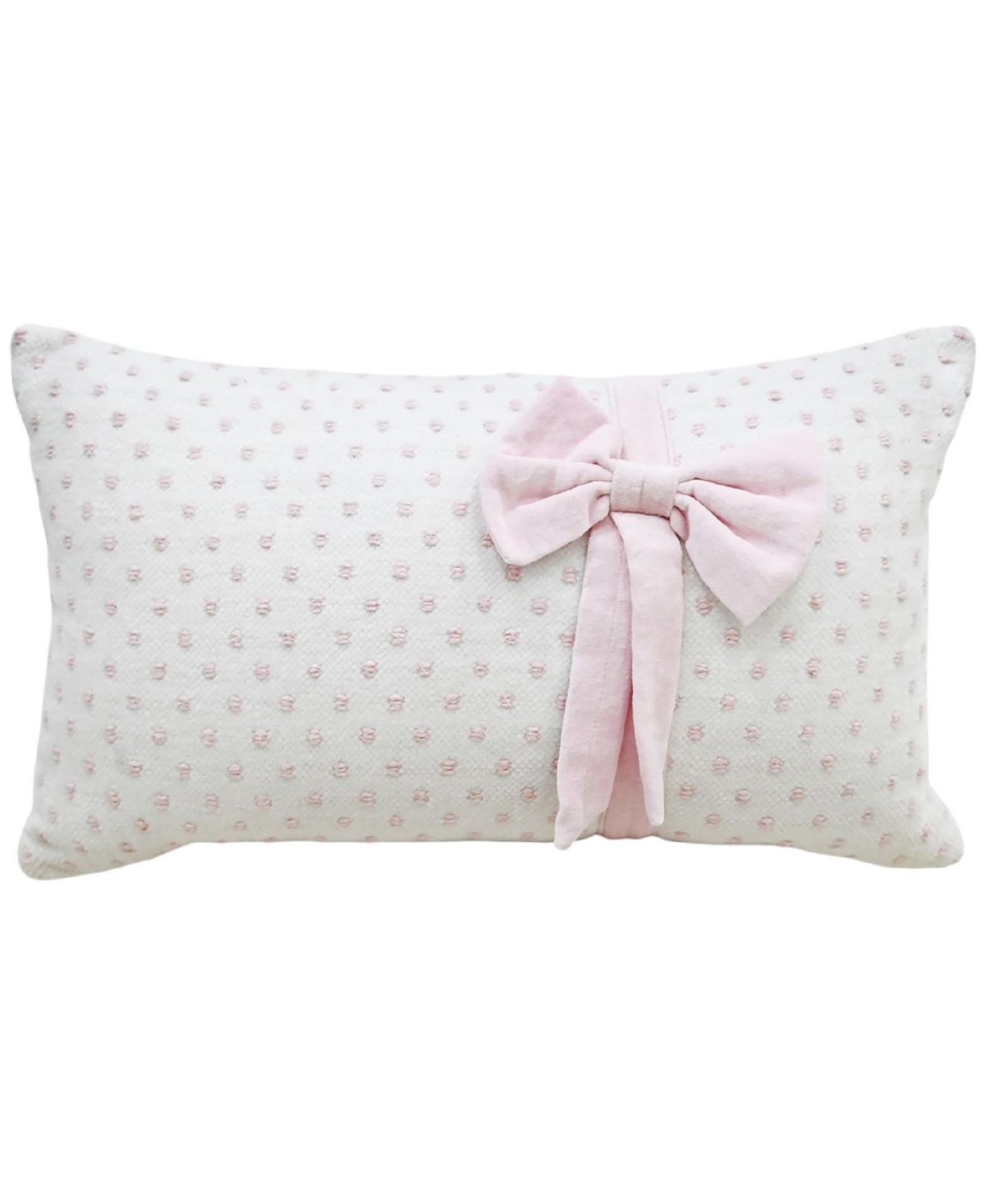Vibhsa Linden Handwoven Decorative Pillow, 14" X 24" In White