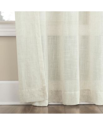 Wescott Linen Blend Sheer Tab Top Curtain Panel