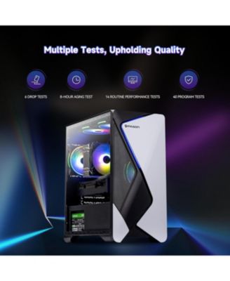 Gaming Desktop: AMD Ryzen 7 5700X, NVIDIA RTX 4060 Ti, 16GB RAM, 1TB SSD, Windows 11 Home - Prebuilt Gaming PC