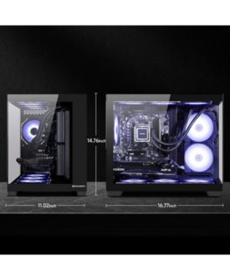 Gaming Desktop: NVIDIA RTX 5060 8G, AMD Ryzen 5 9600X, 32GB DDR5 RAM, 1TB SSD, Liquid Cooling - Prebuilt Gaming PC with Wi-Fi & RGB