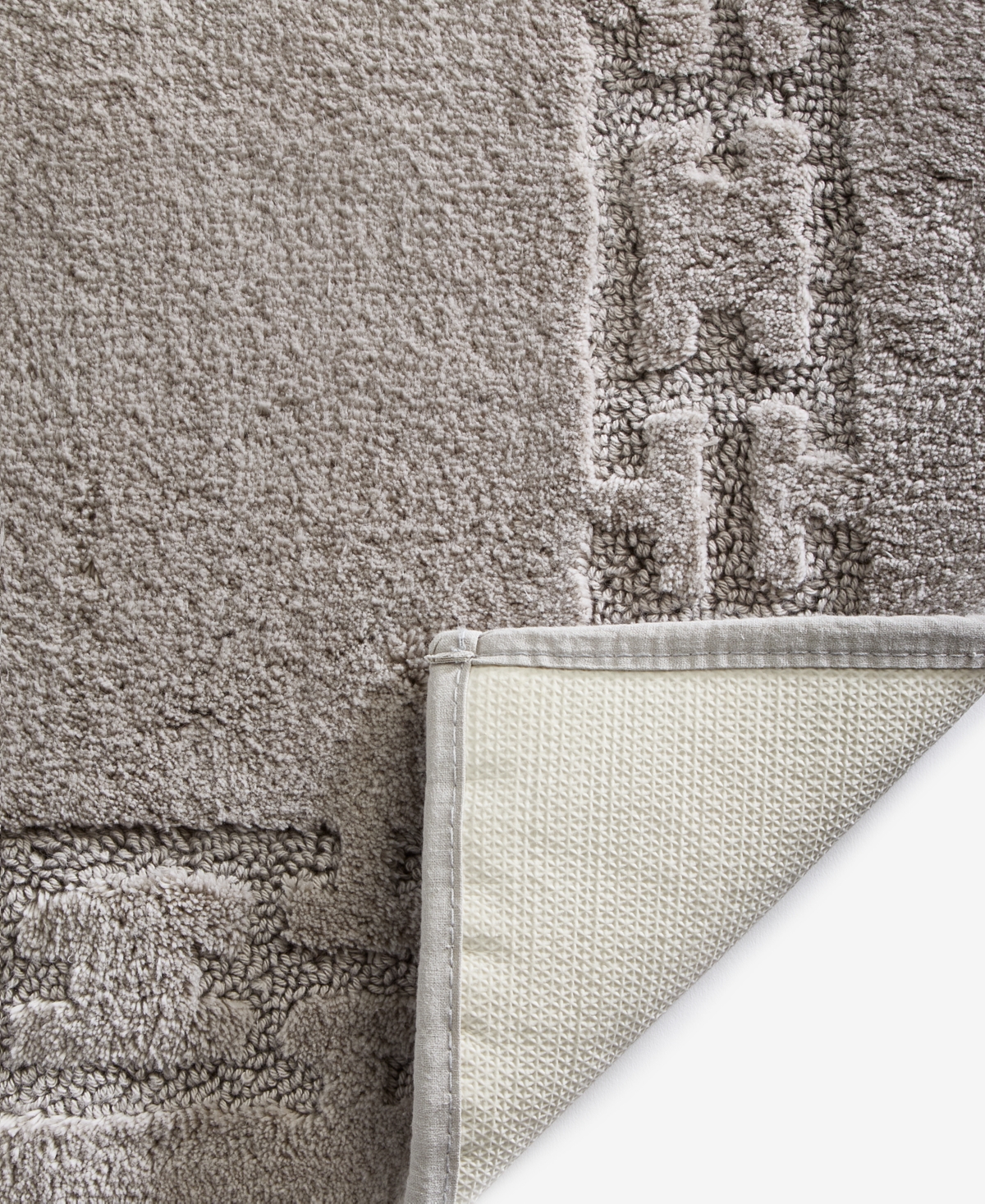 Hotel Collection Sculpted Chain-link Cotton Bath Rug, 20" X 34" In Gray