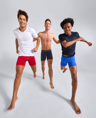 Men's Moves Ultimate 4-Pk. Anti-Chafe 6" Boxer Briefs