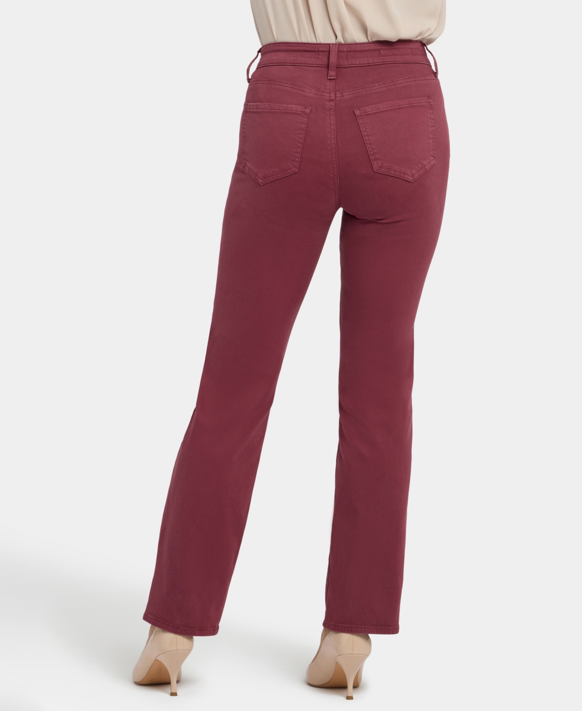 Nydj Petite Marilyn Straight Jeans In Brown