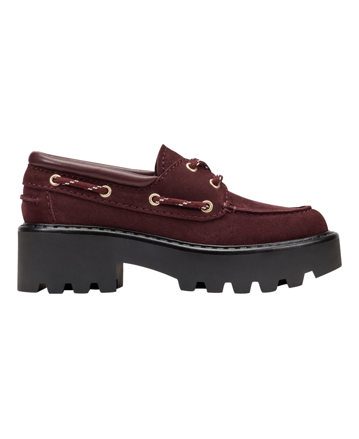 Marc Fisher Ltd Peyten Lug Sole Loafer In Burgundy