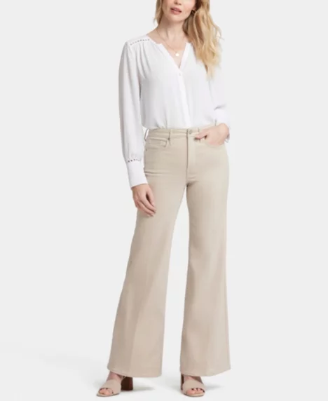 Petite Mia Palazzo Jeans - Feather