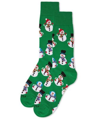 Men's Snowmen Holiday Crew Socks