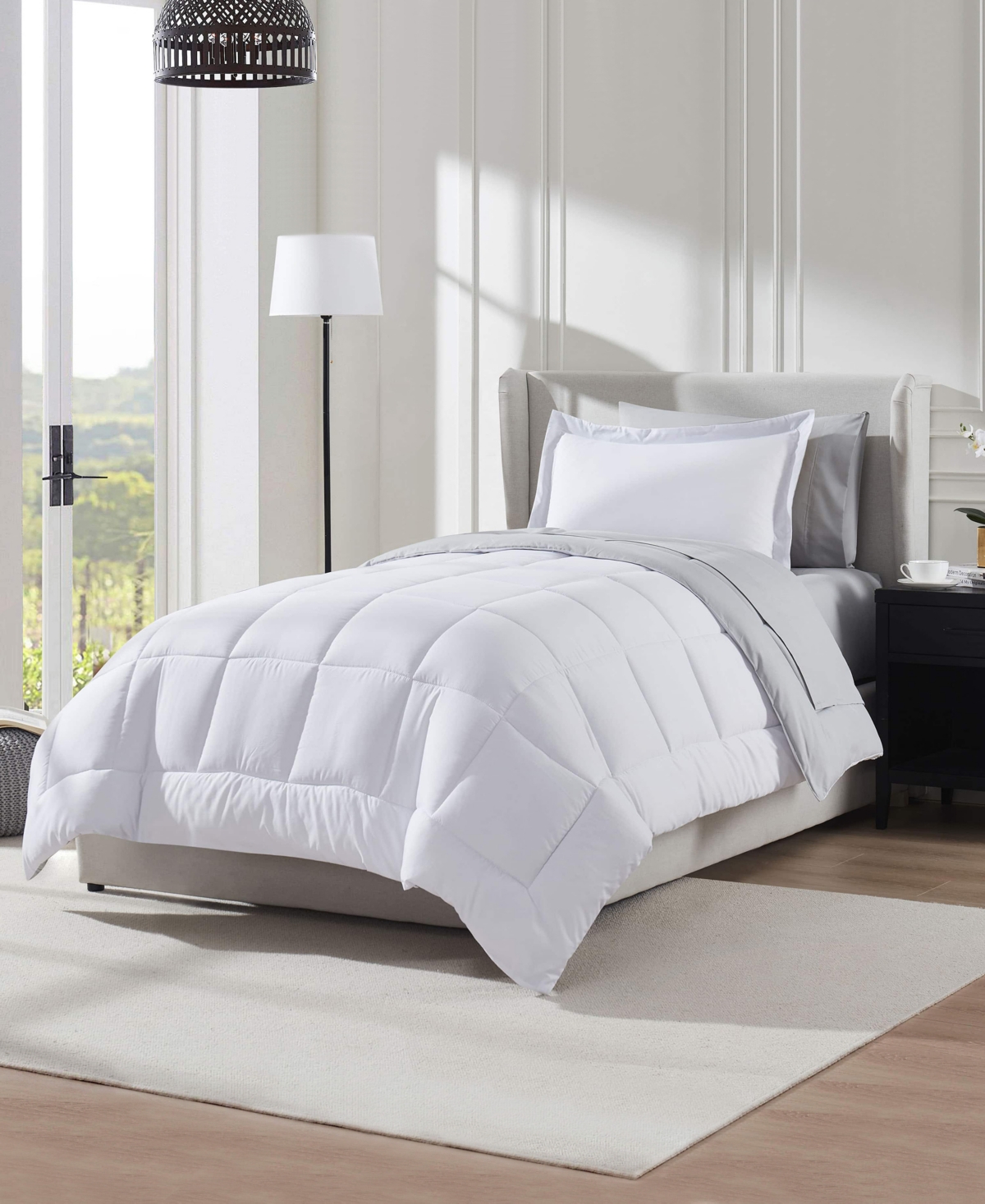 Nestl Luxury Soft Reversible 5-pc. Comforter Set, Twin Xl In White