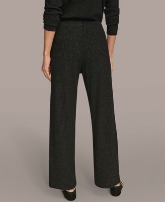 Women's Metallic Rib Knit Pants