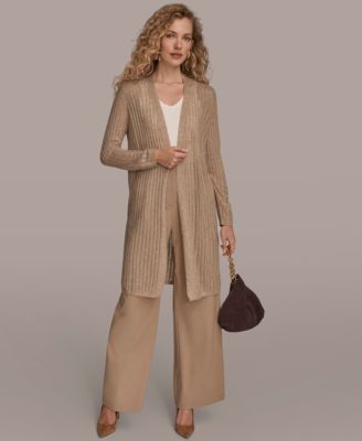 Women's Open V-Neck Long Sleeve Cardigan