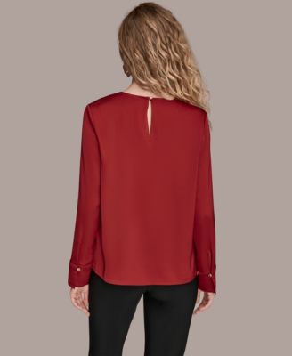 Women's V-Neck Embellished Top