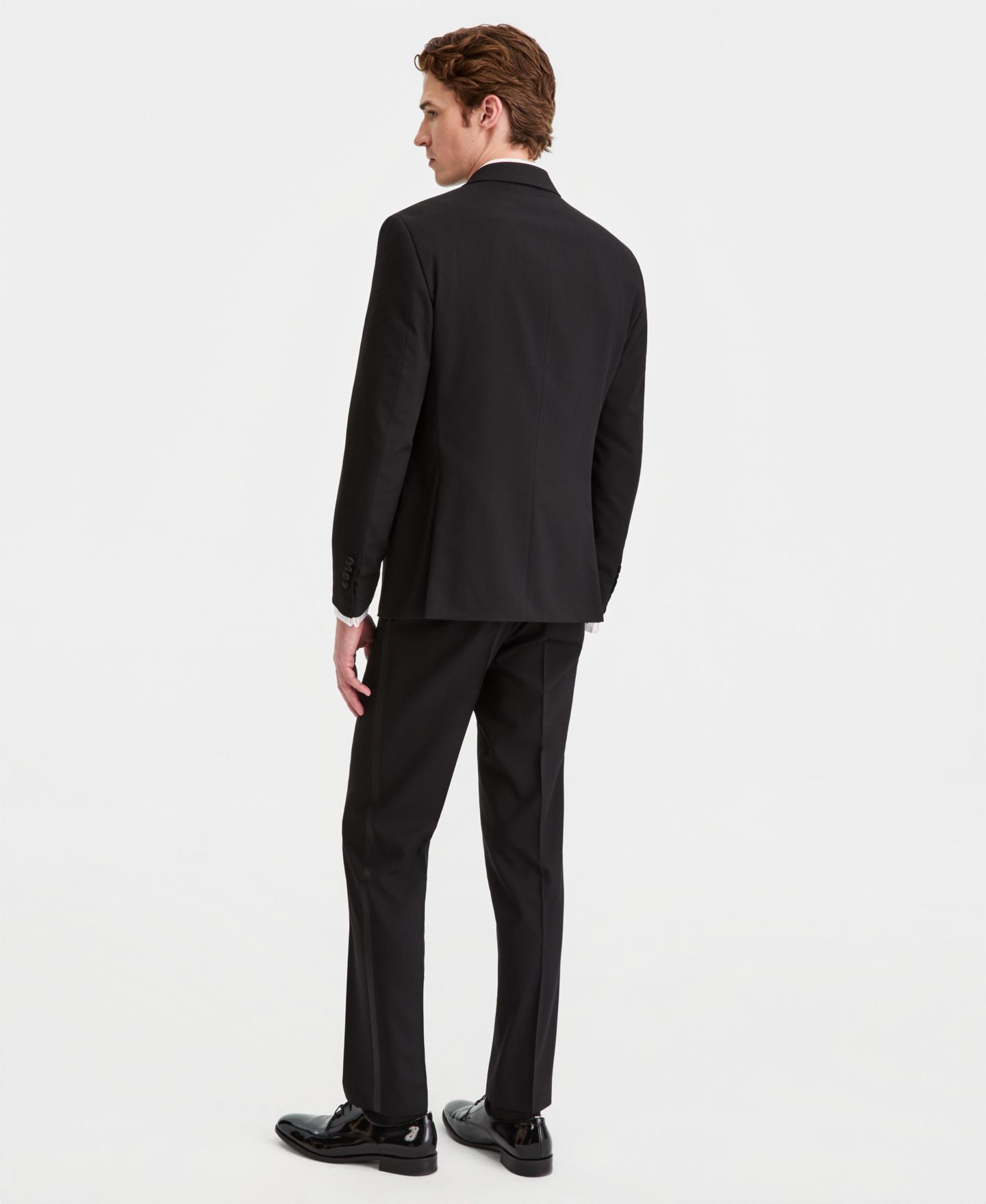 Мужские комплекты Kenneth Cole Reaction Slim-Fit Techni-Cole Tuxedo Separates, цвет: Чёрный — фото 3