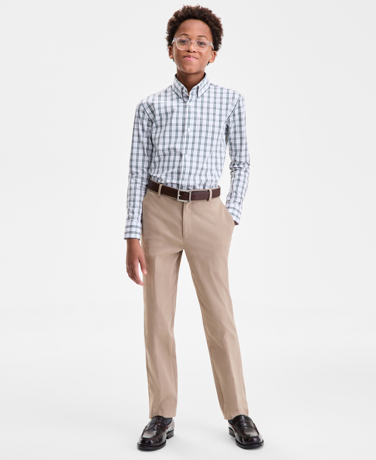 B By Brooks Brothers Kids' Big Boys Classic Pants In Brown